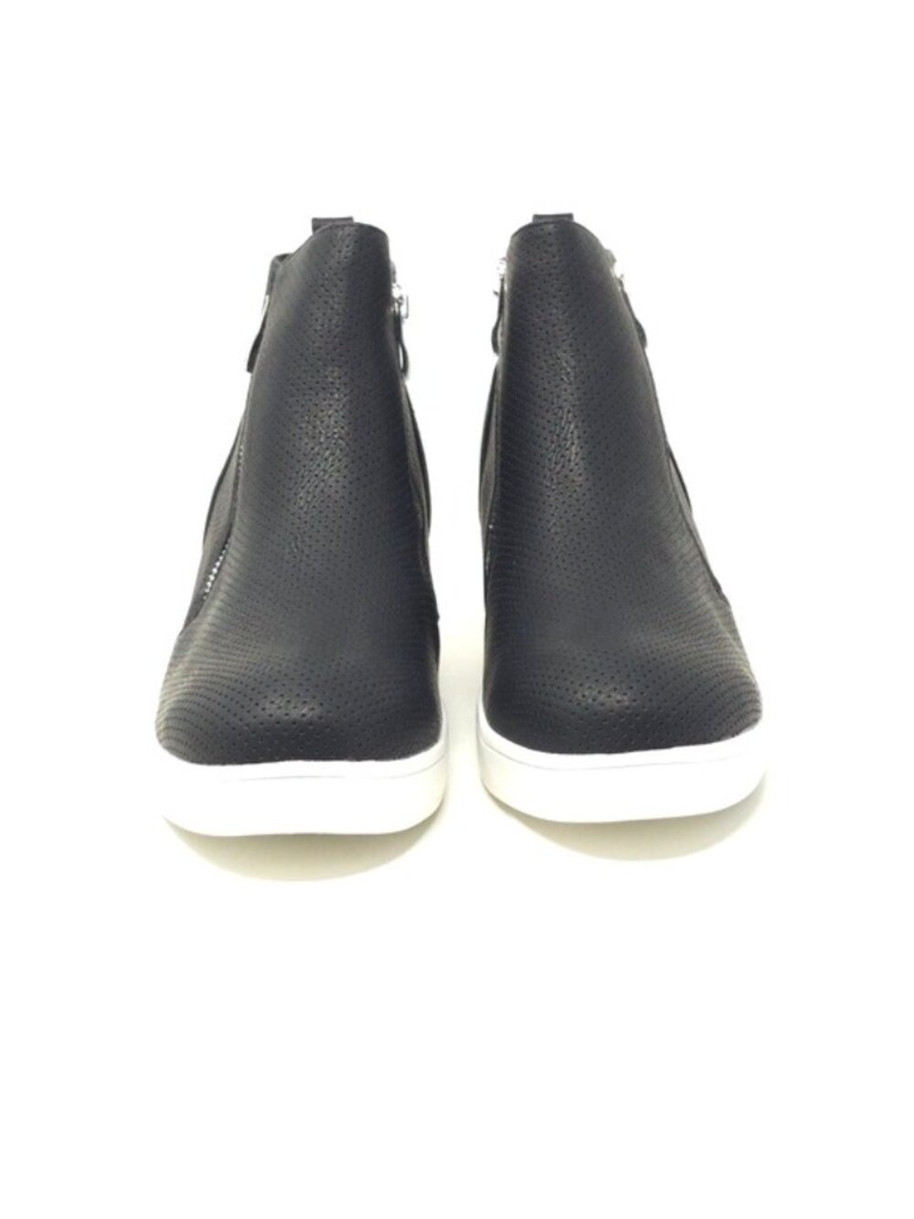 Journee Collection Pennelope Wide Width Double Zip Wedge Sneakers 11W - Picture 3 of 9